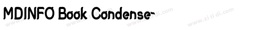 MDINFO Book Condense字体转换 MDINFO Book Condense字体转换